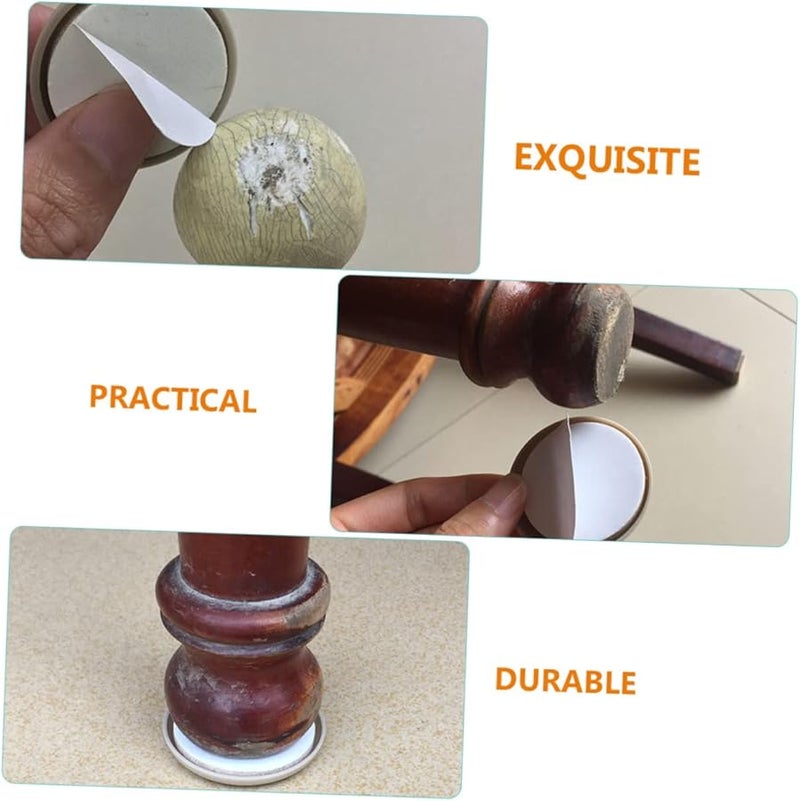 ARTIBETTER 48 Pcs Furniture Sliders Self Adhesive Floor Protectors Reduce Noise Protect Hardwood Floors 4 Pack - Image 3